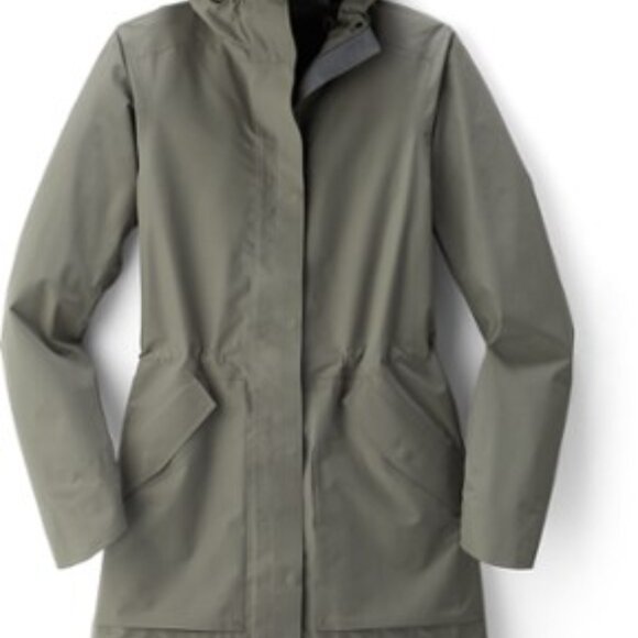 REI Women's Olive Trench Coat - Picture 5 of 9